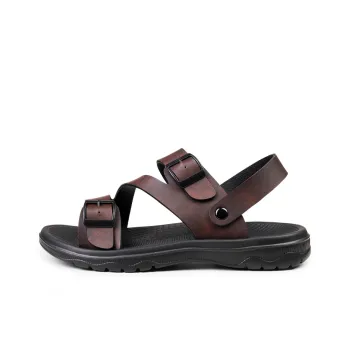 MIIOW Beach Sandals Men Black/Brown