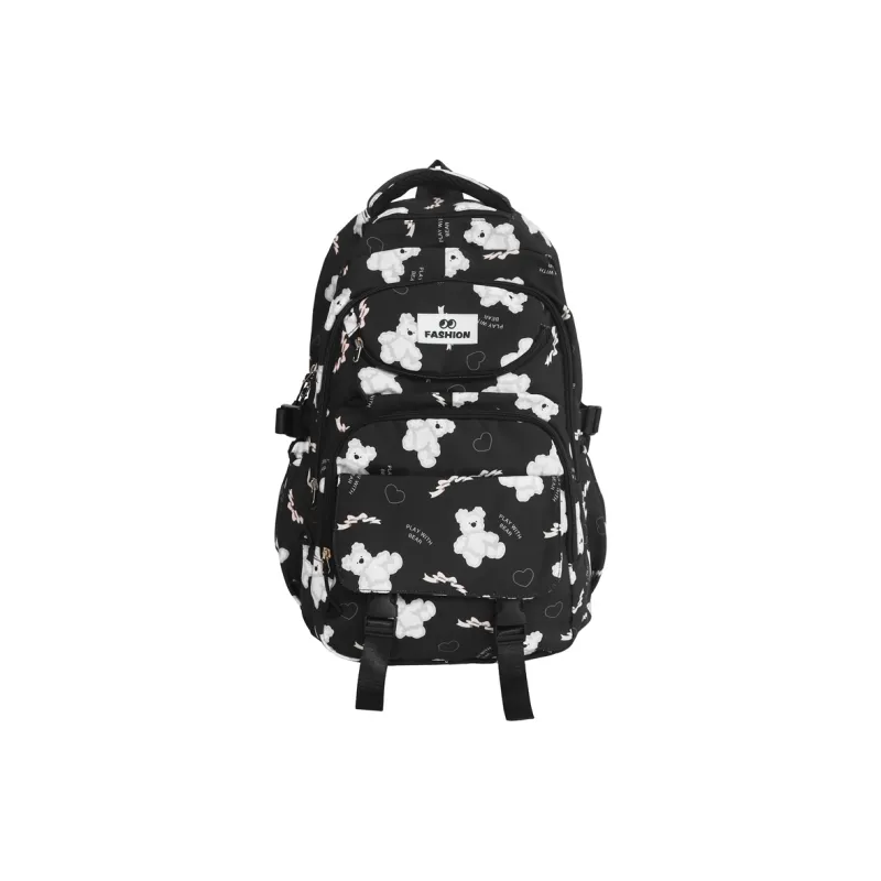 Yalu Nylon Backpack Regular Unisex Multicolor-12