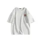 [220G Waffle Knit]Light Gray (Warm Brown Smile Chest Logo)