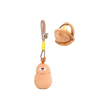 Jinnew Zinc Alloy Keychains Unisex Black, Brown