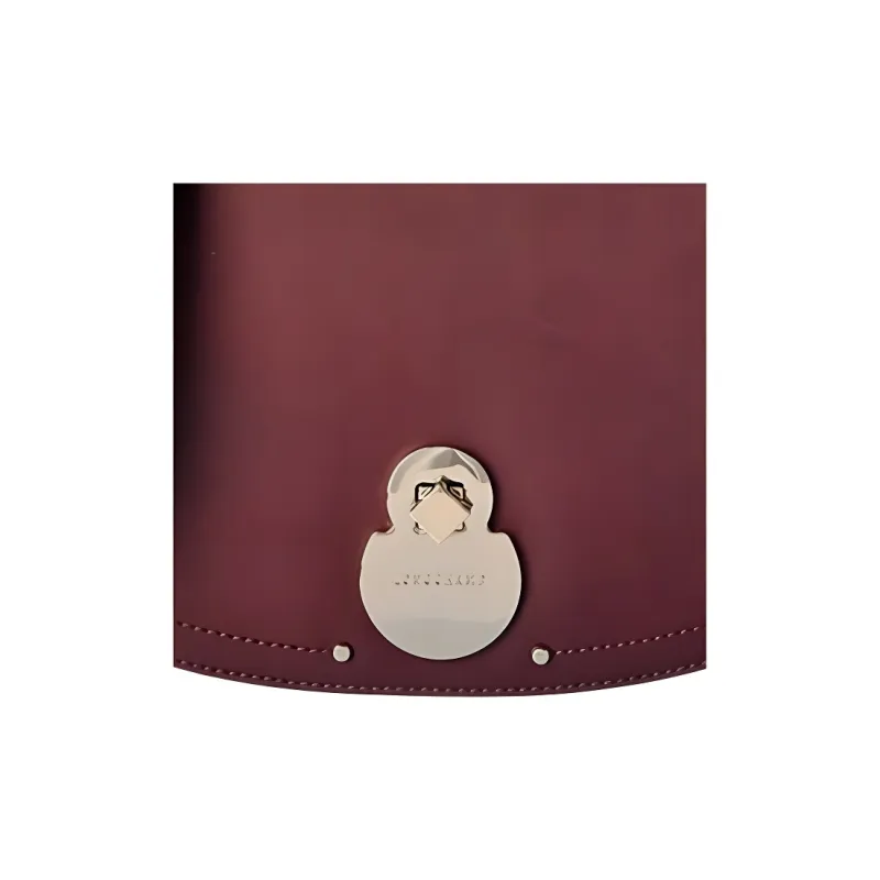 LONGCHAMP Cavalcade Cow Leather Shoulder Bag Crossbody Bag Medium Size Women's Red Brick-4