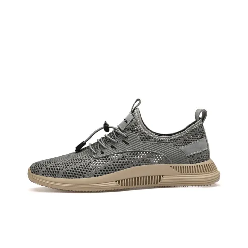 AIPSEN Wear resistant, Lightweight, Breathable, And Non slip. Low Top Casual Shoes Men's Gray