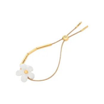 LOEWE Sterling Silver, Enamel, Cotton Bracelets Women's Gold