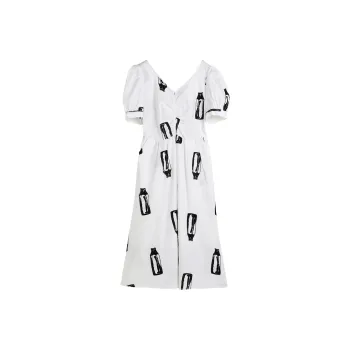 Hang Yi Court Short Sleeved Dress Women's