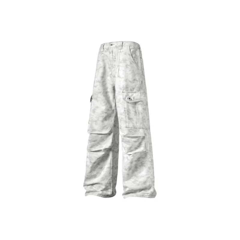 HKRXEC Cargo Pants Men White-0