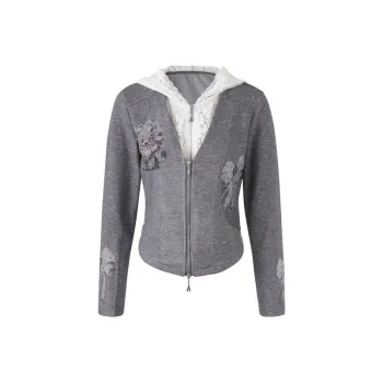 TCH Cropped Coats Women's Gray