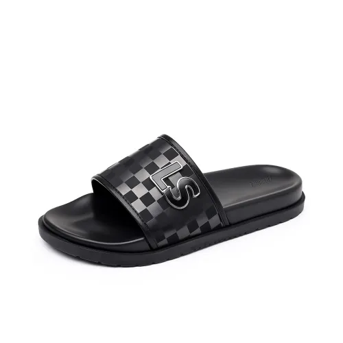 Eminu Cut Out Abrasion Resistant Slide Slippers Men's Black