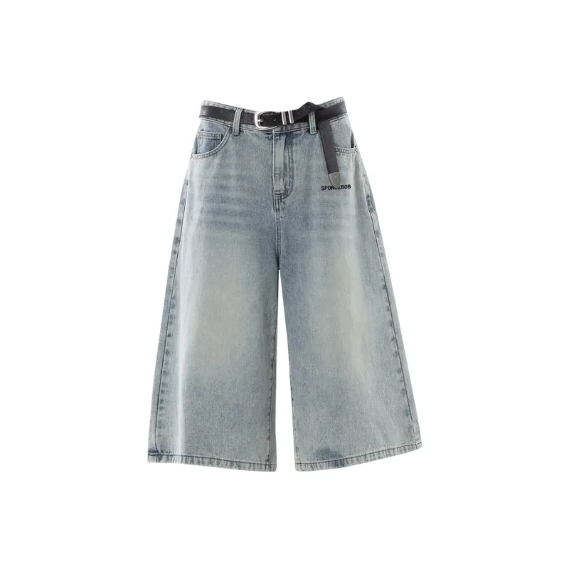 SPONGEBOB SQUAREPANTS Denim Shorts Unisex-15
