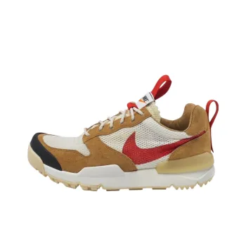 Tom Sachs x Nike Mars Yard Anti-Slip Wear-Resistant Low-Top Casual Shoes Unisex Beige Brown
