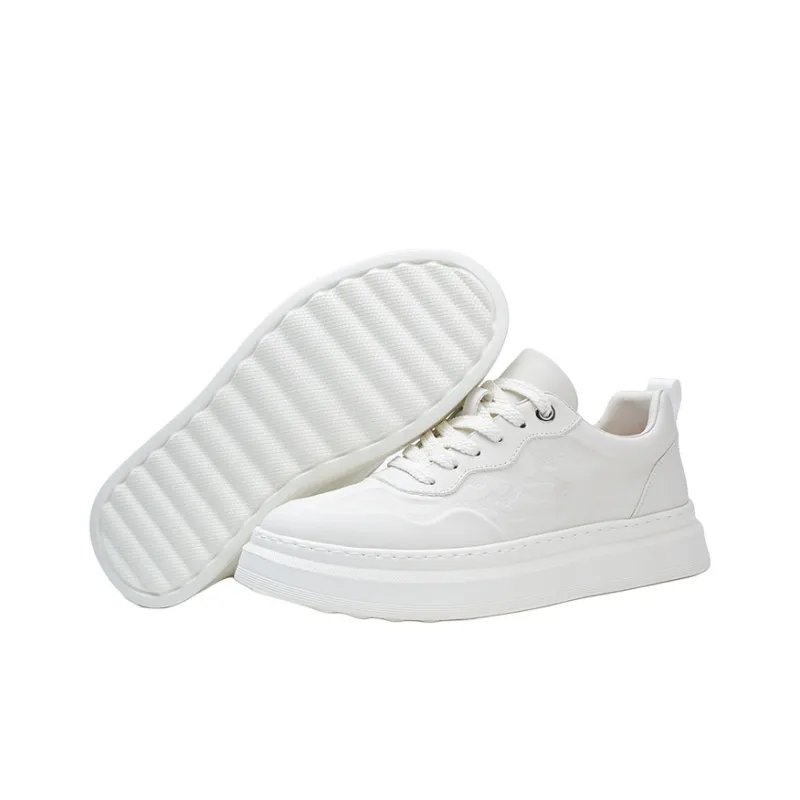 FAPAI Abrasion Resistant Low Top Casual Shoes Men's White-2