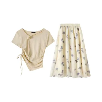 POPO.INFO Two Piece Skirt Sets Women's