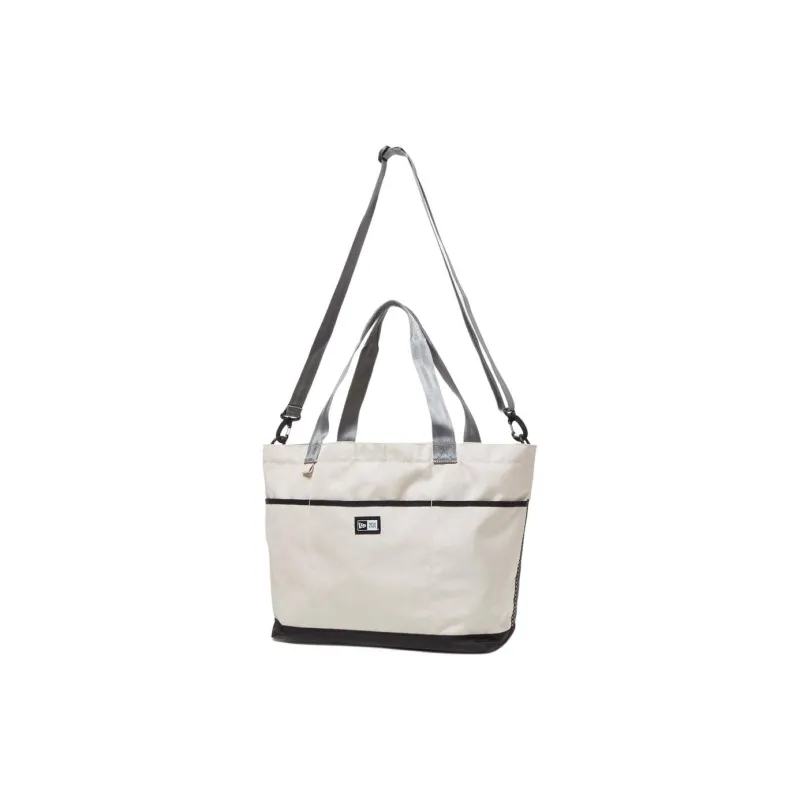 New Era Polyester Tote Bag, Shopping Bag, Shoulder Bag, Crossbody Bag, Handbag Unisex Stone Gray-4