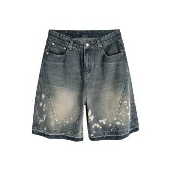 MIIOW Denim Shorts Unisex Vintage Blue
