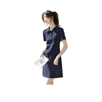 Flowers In Water Short Sleeved Dress Women's