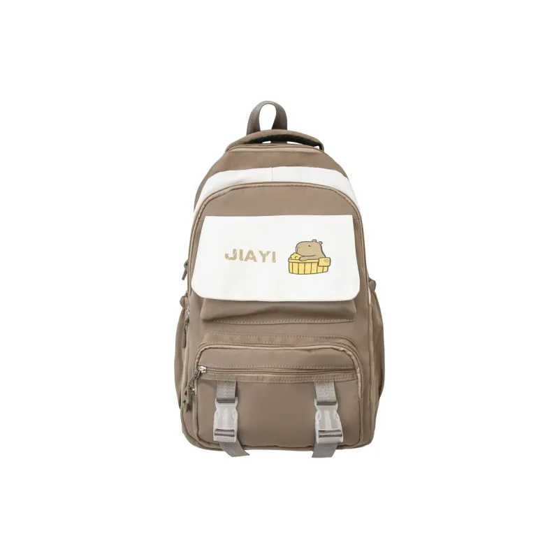 Yalu Nylon Backpack Unisex Multicolor-12