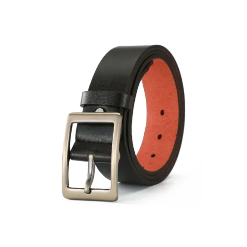 Yalu Cow Split Leather Belts Men's Width 3.5CM