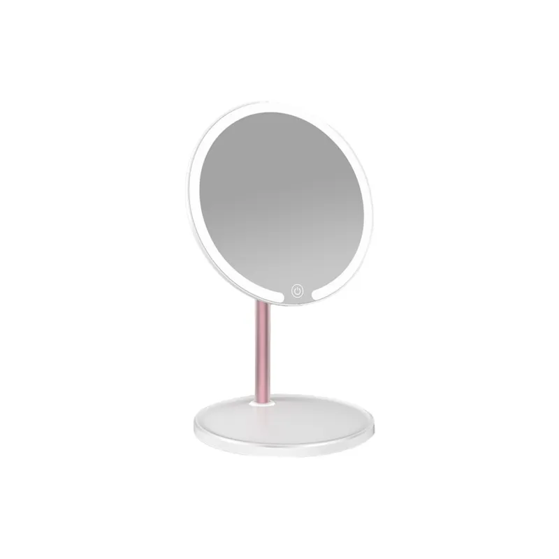 Gentle Welcome LED Strip With Tricolor Dimming Metal Stand Portable Mirror Grooming And Touch Up-0