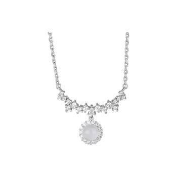 Lang Wind S925 Silver, Chalcedony Necklaces Women's