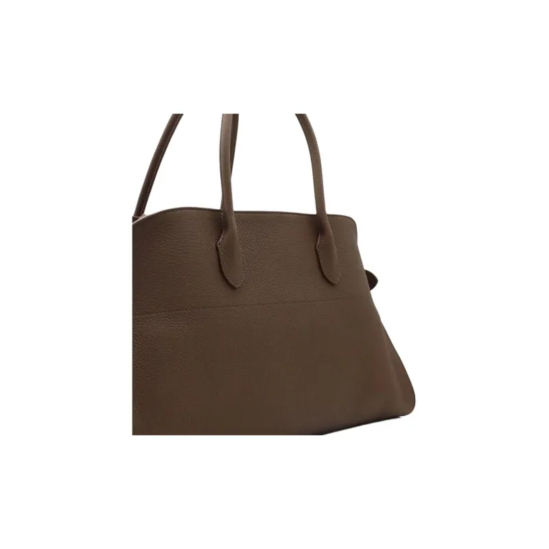 THE ROW Margau Cow Leather Handbag Women's Brown-2
