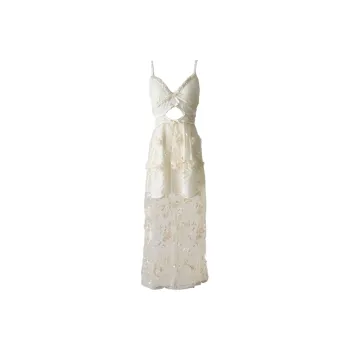 TENNE GIRL Slip Dresses Women's Ecru