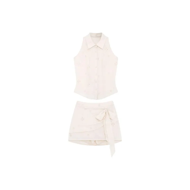 OZVO Two Piece Skirt Sets Women's-0