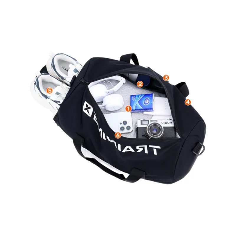 XTEP Fabric Luggage Bags Tubas Unisex Black-2