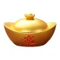 Small Sycee[Length Approx. 12.6cm, Width Approx. 8.9cm, Height Approx. 7.5cm]