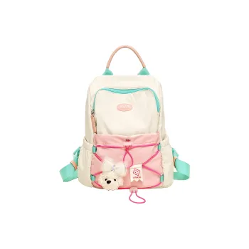 TOUTOU Fabric Backpack Regular Women's Cream White