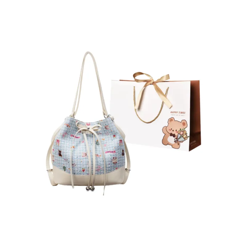 ERANGBEAR PU Backpack On The Shoulder Regular Women's Multicolor-4