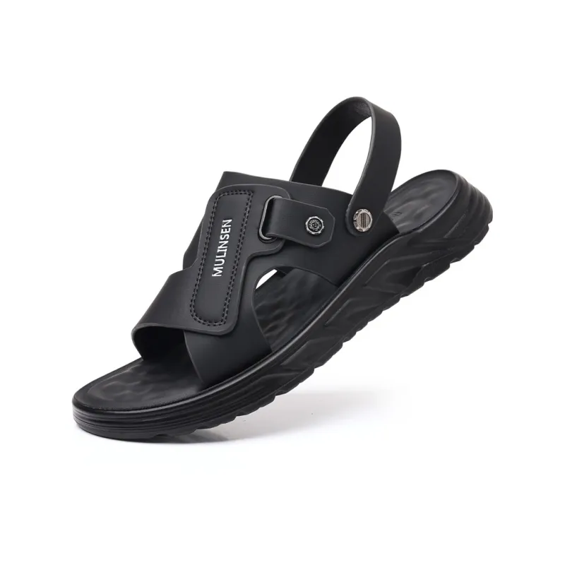 KACHILANG Beach Sandals Men Black-6