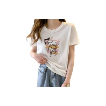 JEANSWEST T Shirts Women's Raw White