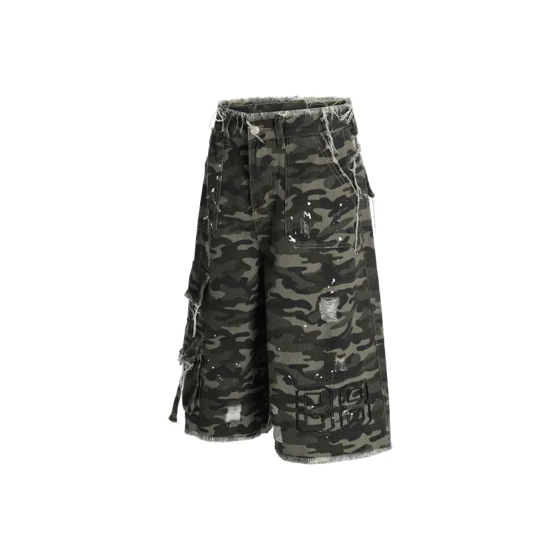 GBXM Cargo Shorts Unisex Camouflage-1