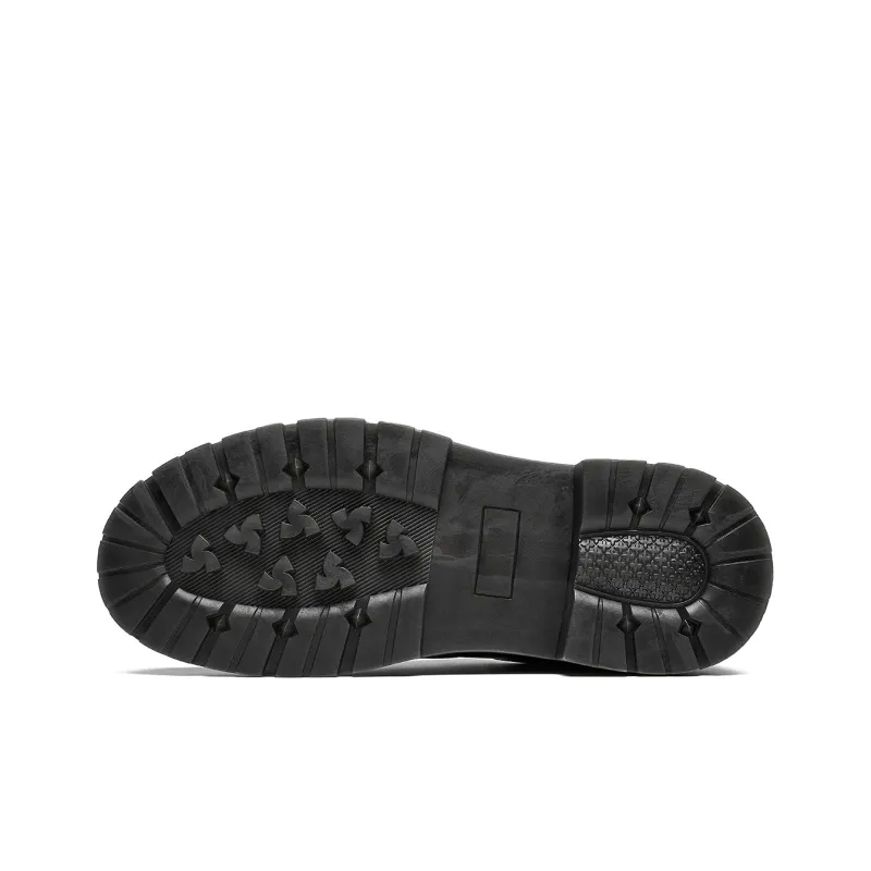 HLA Men's Casual Shoes Men Low Top Black-4