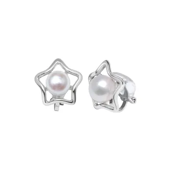 IDOKAWA Pearl Clip On Earrings Women's