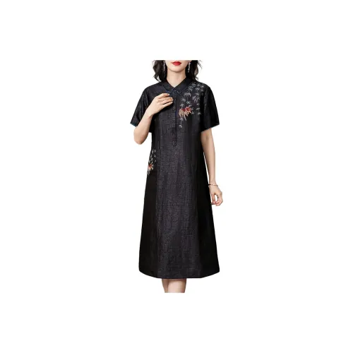 Yi Mengyuan Short Sleeved Dress Women's