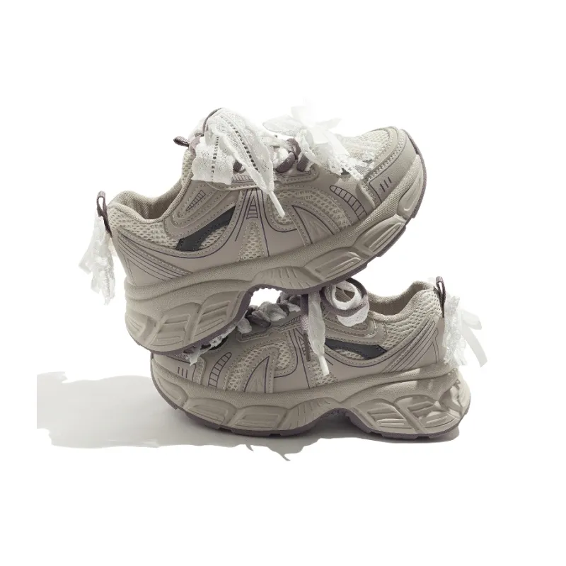 BEIER Breathable And Lightweight Low Top Chunky Sneakers Women's-22