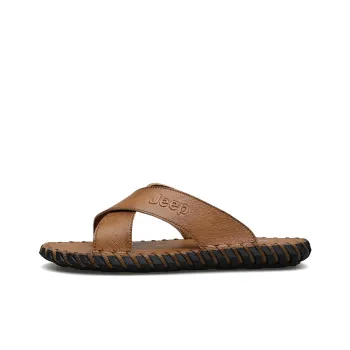 Jeep Rubber Sole Slip Resistant Abrasion Resistant Slide Slippers Men's