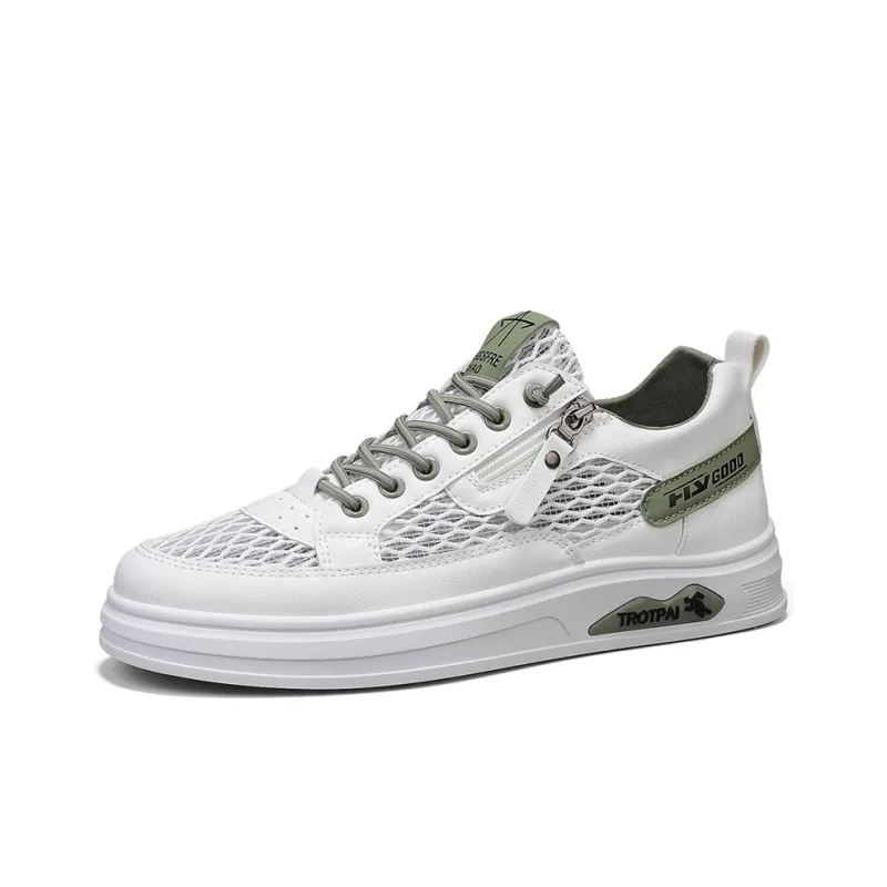 Sportful Skateboard Shoes Men Low Top White Khaki/White Green/Beige-5