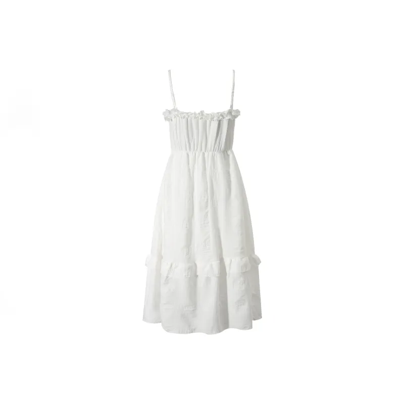 POPO.INFO Slip Dresses Women's White-1