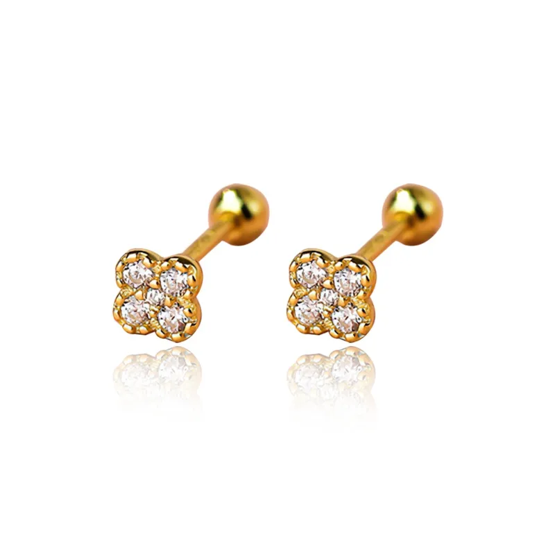 AIDIER 999 Fine Silver Stud Earrings Women's-0
