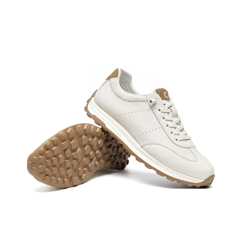 C°BANNER Low Top Casual Shoes Men's White Apricot-4