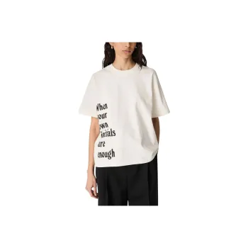 Bottega Veneta SS25 Drop Shoulder Sleeve T Shirt Women's White
