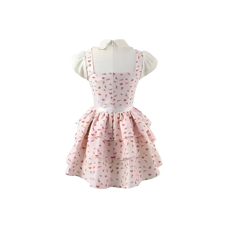 QYPRF Short Sleeved Dress Women's-1