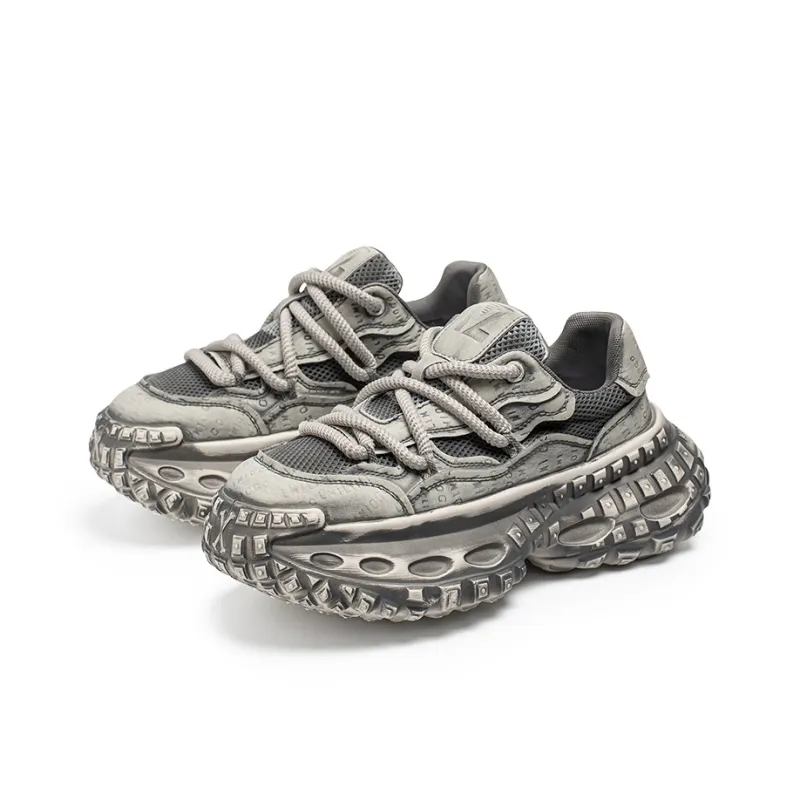 ROBINHOOD Cushioning, Slip Resistant, Abrasion Resistant, Coverage, Support Low Top Chunky Sneakers Men's-7