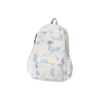 ZOGA Nylon Fabric Backpack Women's Khaki/Sky Blue