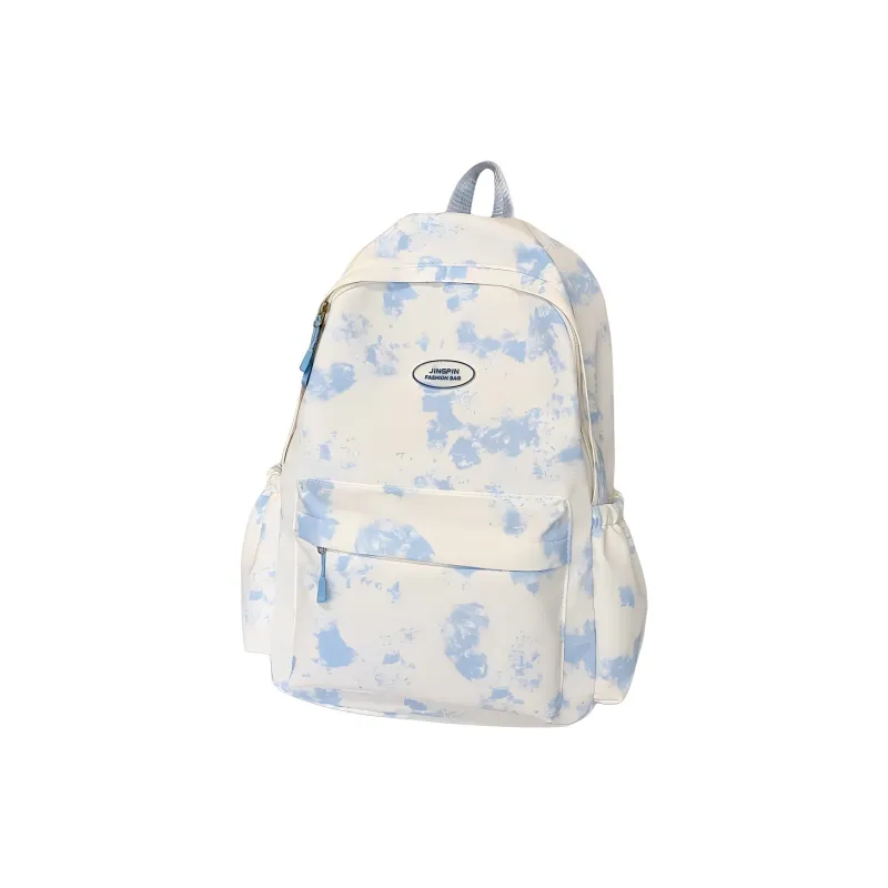 ZOGA Nylon Fabric Backpack Women's Khaki/Sky Blue-0