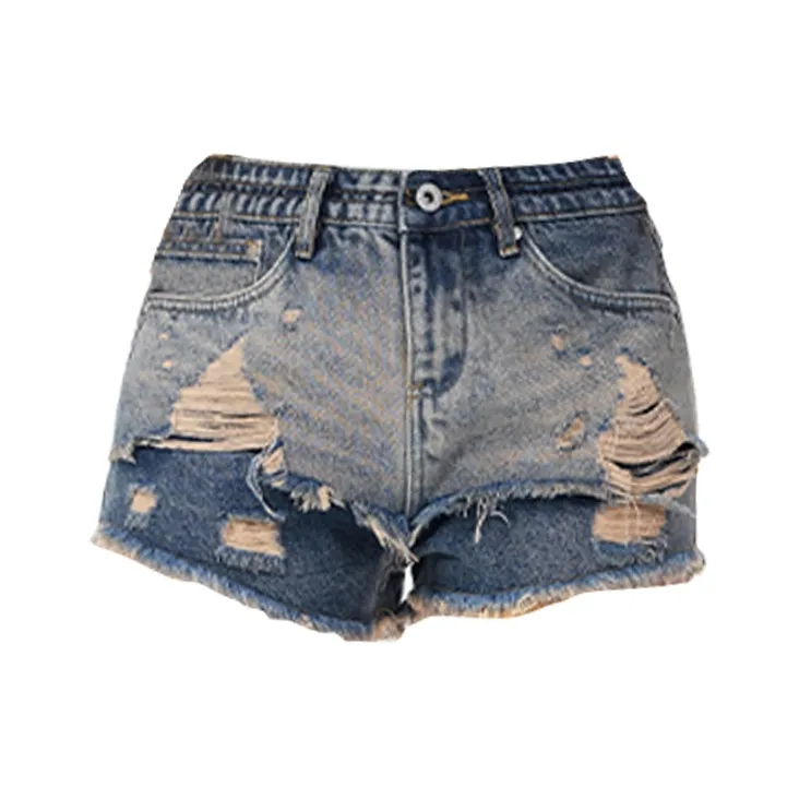 ZAVK Denim Shorts Women's [Vintage Blue]-0