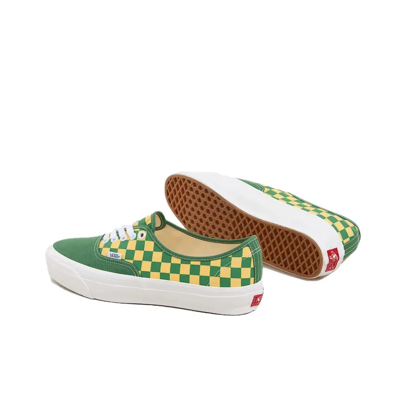 Vans Authentic 44 Lx 'Checkerboard Fairway Green Yellow'-3