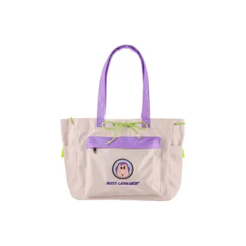 Limeworks Polyester Tote Bag, Shopping Bag, Shoulder Bag Unisex Ecru