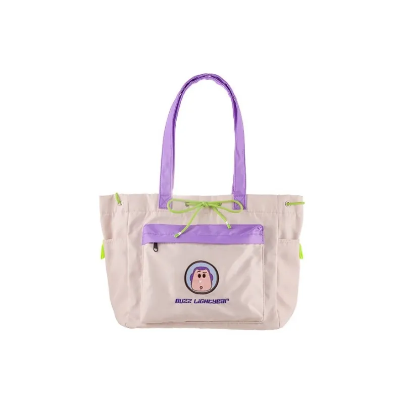 Limeworks Polyester Tote Bag, Shopping Bag, Shoulder Bag Unisex Ecru-0